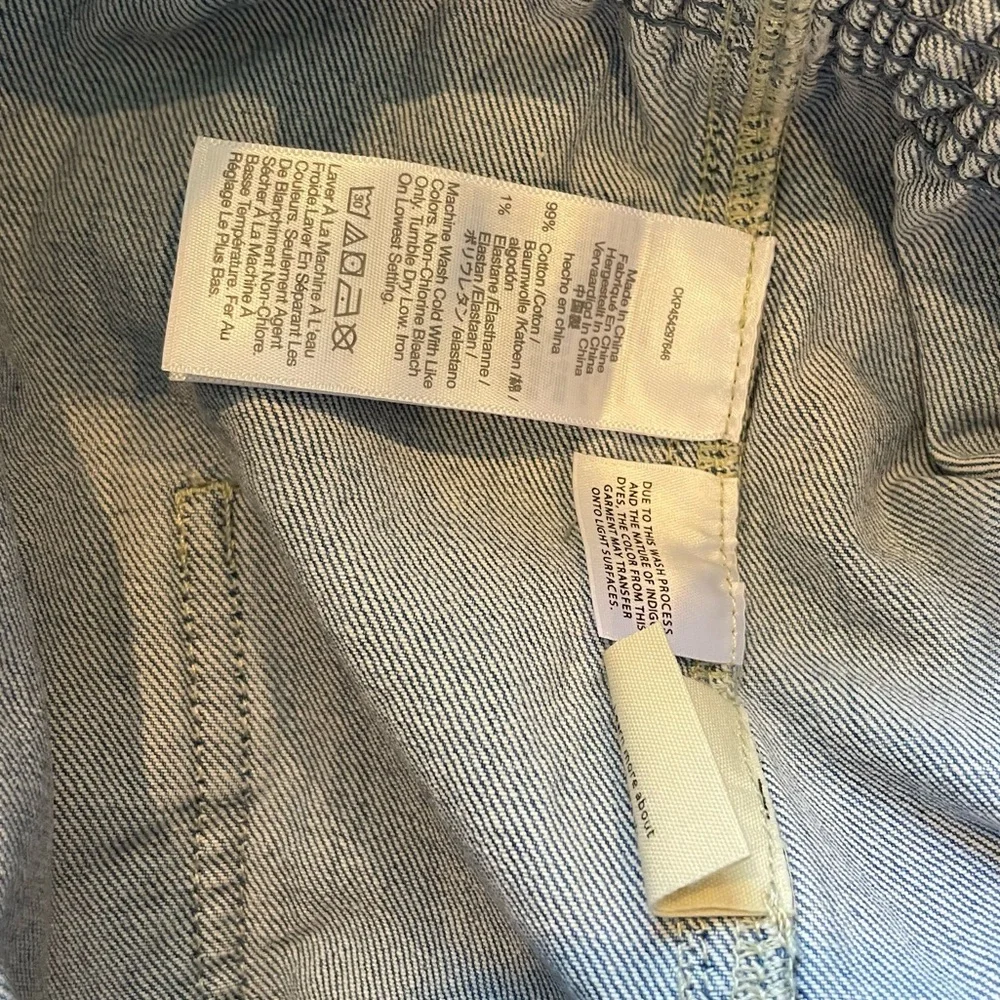 Madewell Denim Zip Smock-Waist Jumpsuit in Baisley Wash Size Large - Picture 13 of 15